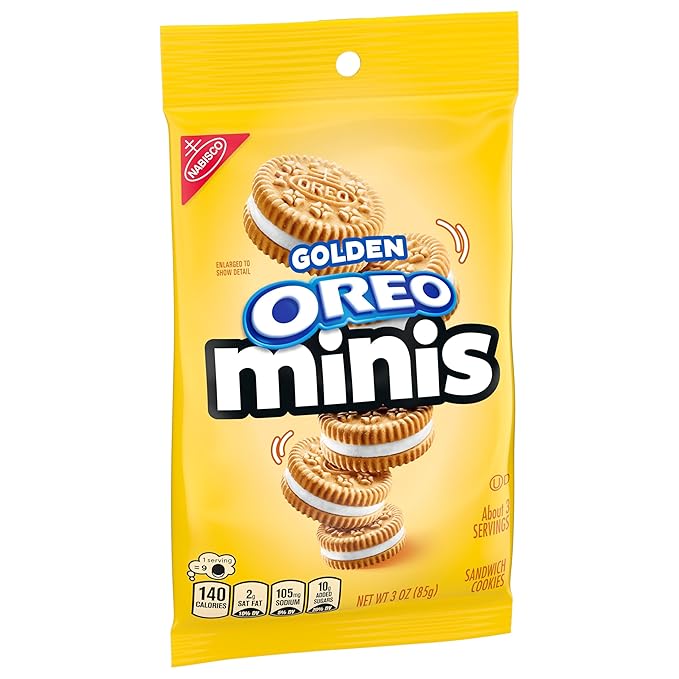 OREO Minis Golden Sandwich Cookies 12 - 3 oz Bags