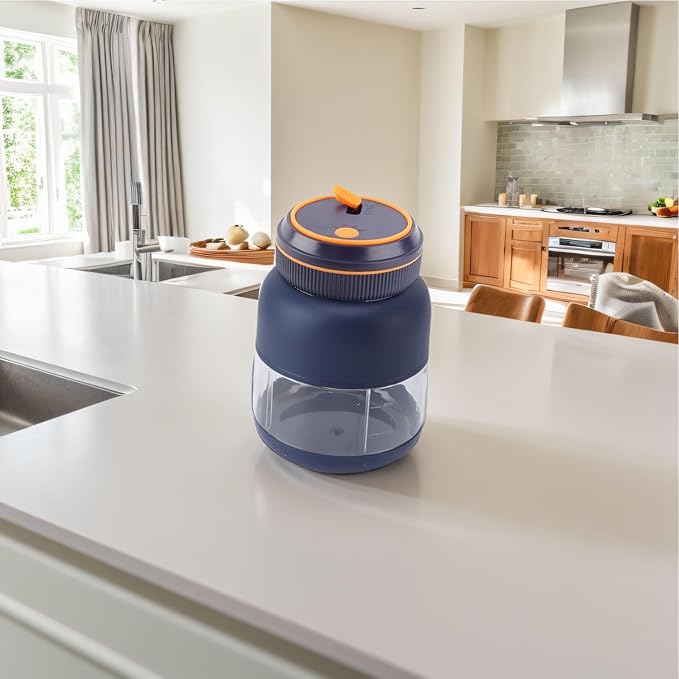 KIMISS Rechargeable Portable Blender Cup - Handheld Fruit Mixer for Smoothies - Personal Blender with 1300mAh Battery - Large Capacity Leakproof Blender Juicer - Powerful Blending with