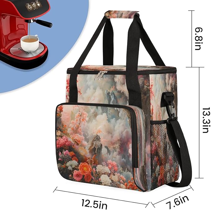 Beautiful Landscapes Coffee Maker Carrying Bag for Keurig K-Mini or K-Mini Plus Storage Portable Coffee Maker Travel Bag