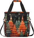 Xmas Tree Coffee Maker Carrying Bag Dreamy Tree Portable Travel Storage Tote Bag Compatible with K-Mini or K-Mini Plus Single Serve Coffee Brewer Carrying Case with Multiple Pockets &amp Shoulder S