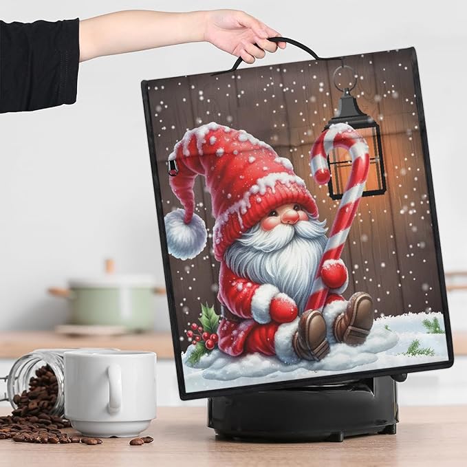 cfpolar Kitchen Aid Mixer Cover Compatible with 6-8 Quarts Holly Christmas Dwarf Stand Mixer Cover Kitchen Aid Mixers Accessories Appliance Organizer Bag Dust Covers with Zipper Pocket