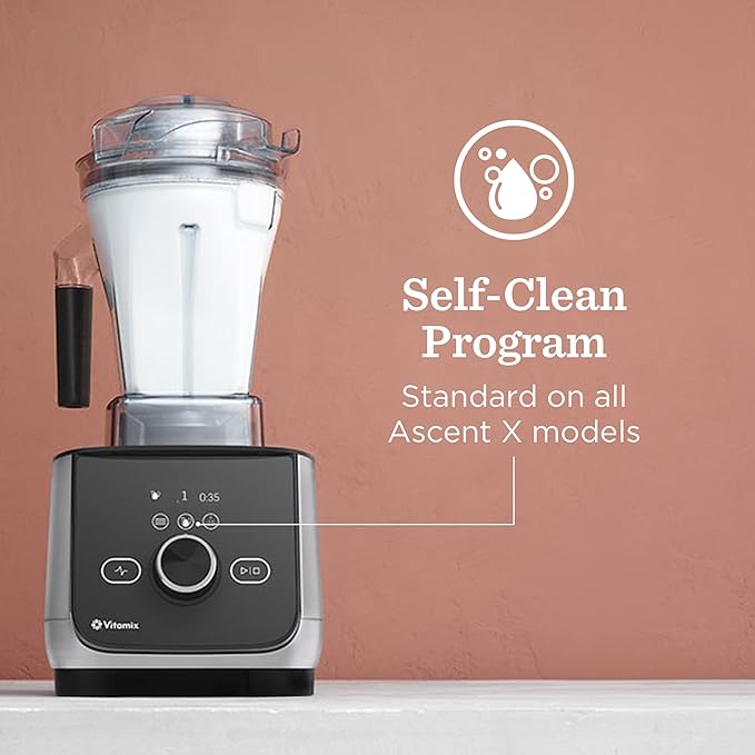 Vitamix Ascent X4 Blender with Five Blending Programs Self-Cleaning Program Professional-Grade Blender for Smoothies Soups and More Stainless-Steel Blades 48 Oz Container Polar White