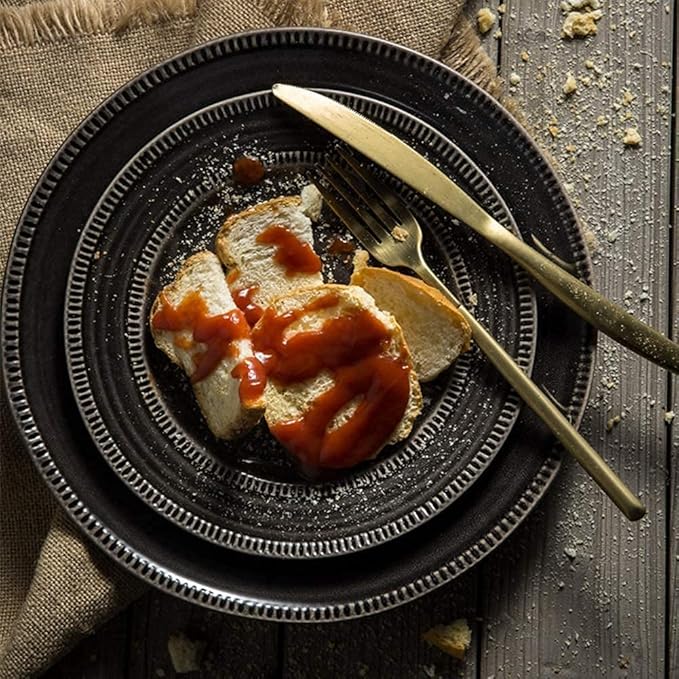 Porcelain Dinnerware Sets Plates and Bowls Sets Porcelain Dinnerware Set36-Piece Creativity Reactive Glaze Stoneware Dinner Sets - Ceramic PlatesBowls and Mugs - Vintage Tableware