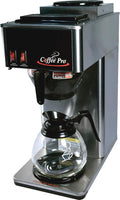 Coffee Pro CP2B 2-Burner Coffeemaker 2 Decanters 10x12x22Stainless ST
