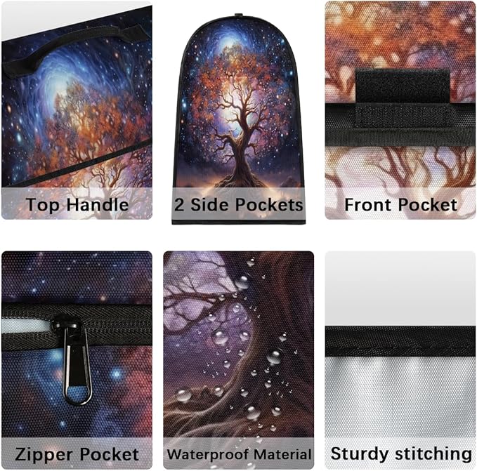 cfpolar Kitchen Aid Mixer Cover Compatible with 6-8 Quarts Tree Of Life Starry Sky Stand Mixer Cover Kitchen Aid Mixers Accessories Appliance Organizer Bag Dust Covers with Zipper Pocket