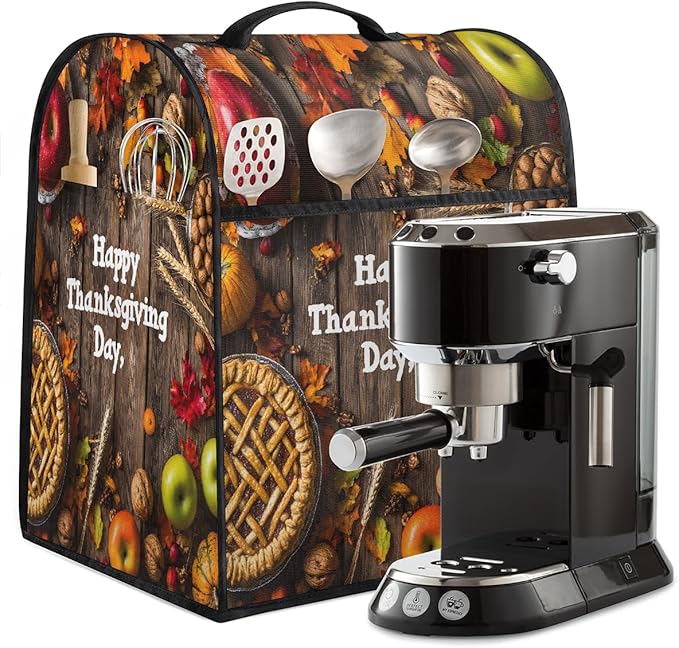 cfpolar Kitchen Aid Mixer Cover Compatible with 6-8 Quarts Thanksgiving Pumpkin Food Stand Mixer Cover Kitchen Aid Mixers Accessories Appliance Organizer Bag Dust Covers with Zipper Pocket