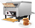 Dyna-Living Commercial Toaster 450 Slices/H Restaurant Toasters 1900W Conveyor Rotating Toaster Oven Commercial Belt Toasters Hamburger Bread Bun Toaster for Restaurant