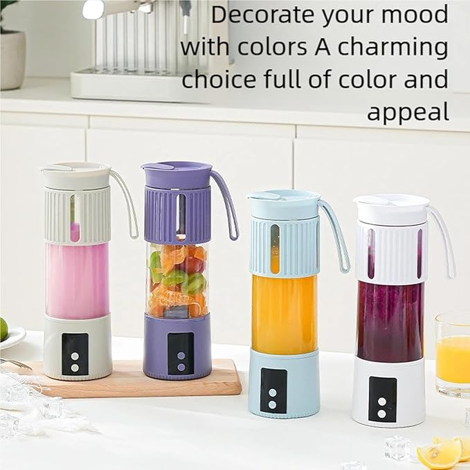 Powerful 7.4V Electric Juicer Cup with Portable Design Texture for Freshness Fruit Blending At Home Gym Office Portable Blender for Fruits