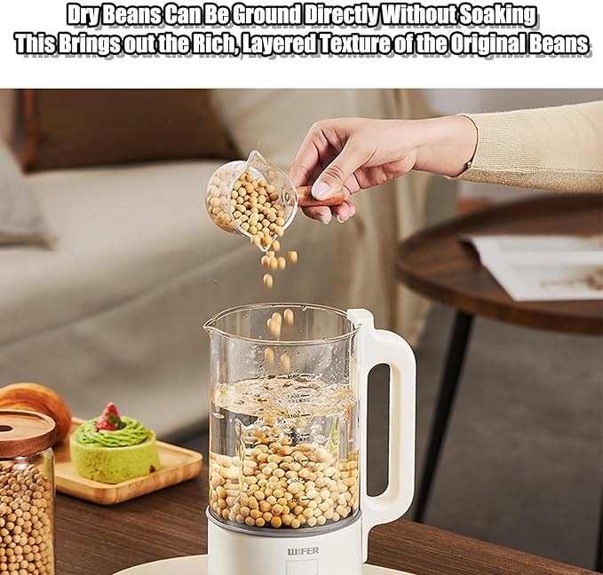 Soy Milk Maker Machine 8 in 1 Automatic 12H Delay Start Multifunction Nut Milk and Juice Maker with Auto Clean/Self-Clean Boil Water &amp Keep Warm for Home Use