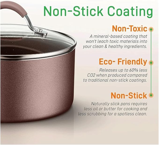 Kitchenware Pots &amp Pans Set Basic Kitchen Cookware Non-Stick (20-Piece Set)