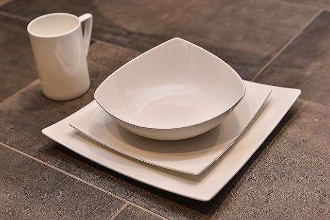 Red Vanilla Extreme White 16 Piece Dinner Set