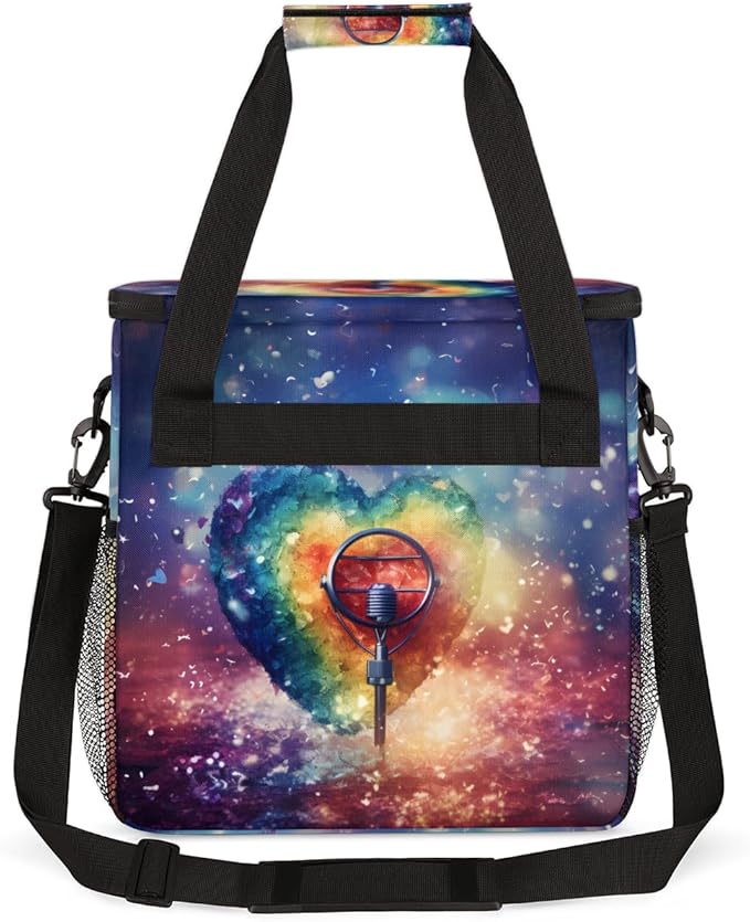 Heart Music Coffee Maker Carrying Bag Portable Travel Storage Tote Bag Compatible with K-Mini or K-Mini Plus Single Serve Coffee Brewer Carrying Case with Multiple Pockets &amp Shoulder Strap