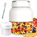 Electric Citrus Juicer 17 oz with Straw Two Lids Portable Blender for Smoothies Shakes Food Prep &amp Frozen Blending Large-Capacity Wireless Mini Juicer Cup on the Go for Kitchen Office (C-27o