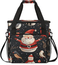 Fantastic Santa Claus Coffee Maker Carrying Bag Christmas Santa Claus Travel Storage Bag Compatible with K-Mini or K-Mini Plus Single Serve Coffee Brewer Carrying Case with Pockets &amp Shoulder St