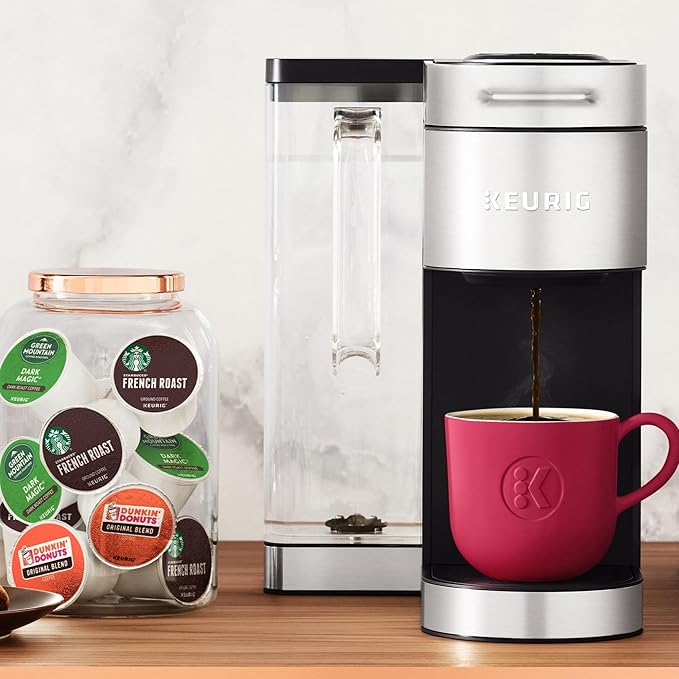 Keurig K-Supreme Plus Single Serve K-Cup Pod Coffee Maker MultiStream Technology Customizable Strength and Temperature Settings Programmable 78oz Removable Reservoir Stainless Steel