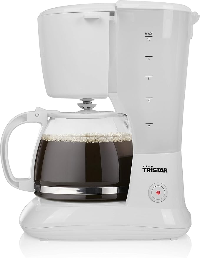 Tristar CM-1252 Coffee Maker – Volume: 1.25 Litres – Drip Proof Element – White