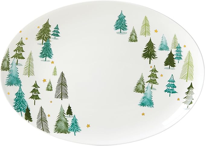 Lenox 882060 Balsam Lane Serving Turkey Platter Christmas Hosting