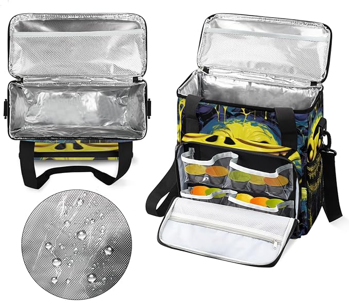 Halloween Ghosts Coffee Maker Carrying Bag Gothic Ghosts Travel Storage Bag Compatible with K-Mini or K-Mini Plus Single Serve Coffee Brewer Carrying Case with Multiple Pockets &amp Shoulder Strap