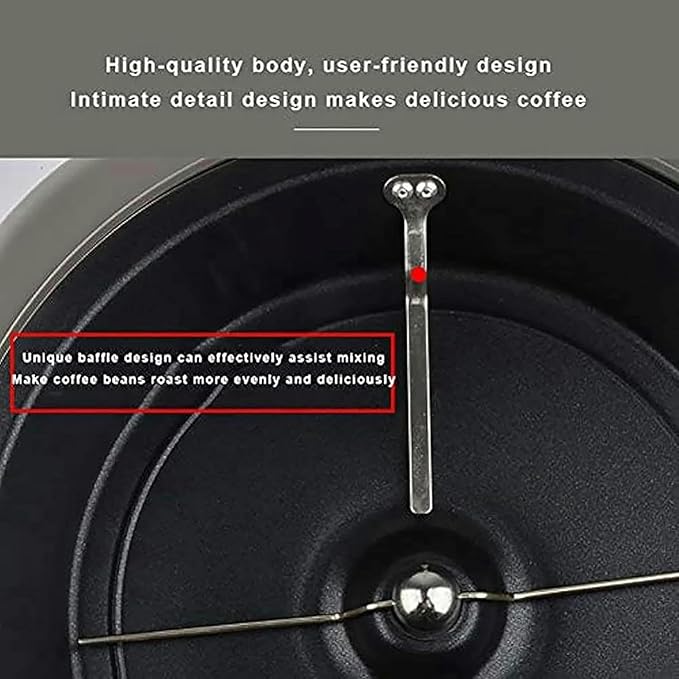 Home Coffee Torrant Machine Coffee Storyer Machine Coffee Domestic Stick with 500g Timing Function （Black）