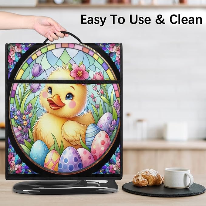 cfpolar Kitchen Aid Mixer Cover Compatible with 6-8 Quarts Animal Duck Flower Stand Mixer Cover Kitchen Aid Mixers Accessories Appliance Organizer Bag Dust Covers with Zipper Pocket