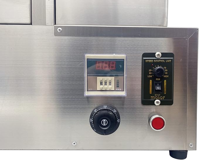 Commercial Rotational Handheld Pizza Oven 1800W Stainless Steel Oven with 12pc Pizza Cone Trays for Margherita Pie Pizza