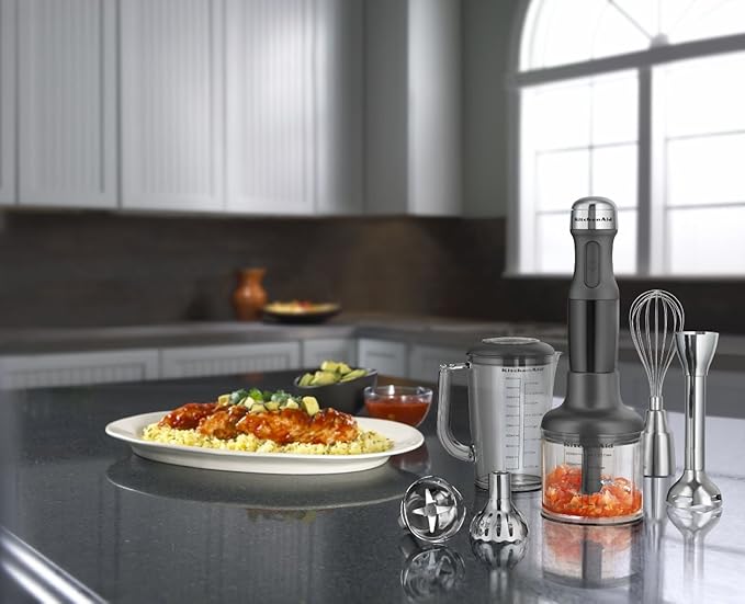 KitchenAid KHB2561OB 5-Speed Hand Blender 8 Onyx Black