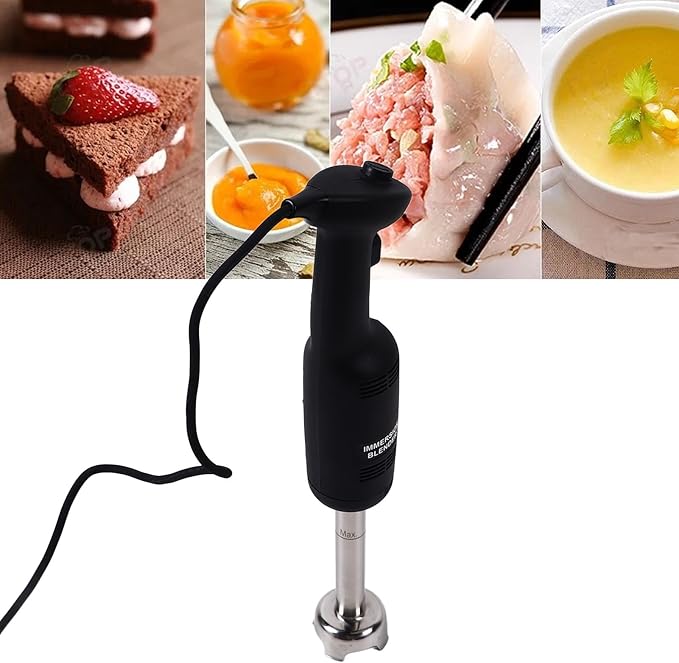 Hand Blender Immersion Electric 270W Multi Purpose Mixer with Stainless Steel Blades for Baby Food Soups Kitchen Cooking (US Plug 110V)