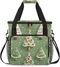 Abstract Tree Xmas Coffee Maker Carrying Bag Portable Travel Storage Tote Bag Compatible with K-Mini or K-Mini Plus Single Serve Coffee Brewer Carrying Case with Multiple Pockets &amp Shoulder Stra