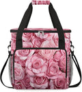 Charming Roses Coffee Maker Carrying Bag Compatible with K-Mini or K-Mini Plus Portable Single Cup Coffee Maker Case with Pockets for K Cup Pods