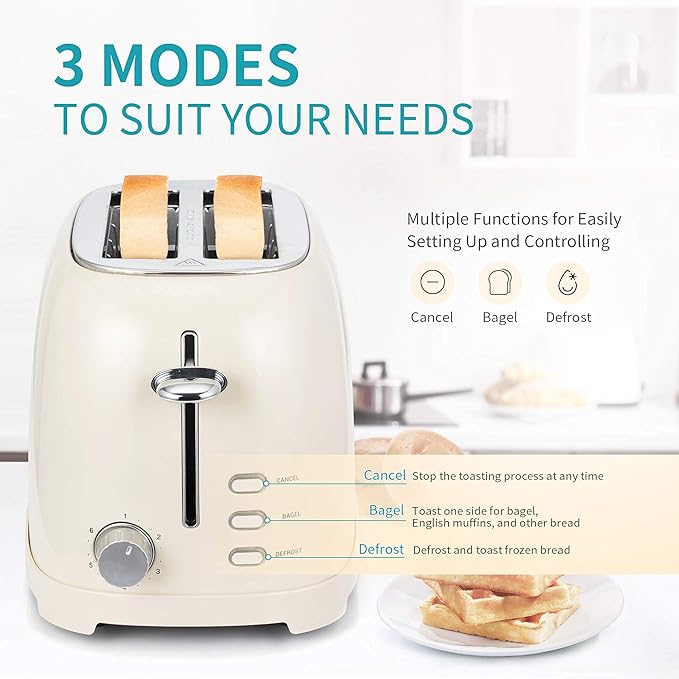 Ultrean 2 Slice Toaster &amp Rechargeable Electric Salt and Pepper Grinder Set