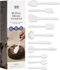 GIR: Get It Right 10-Piece Silicone Essentials Kitchen utensils set - Ladle Spatula Flip Spoon &amp Spoonula - Non toxic cooking utensils for Nonstick Cookware Cooking and Baking - Confetti