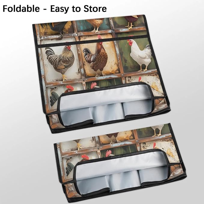 cfpolar Kitchen Aid Mixer Cover Compatible with 6-8 Quarts Animal Cock Retro Stand Mixer Cover Kitchen Aid Mixers Accessories Appliance Organizer Bag Dust Covers with Zipper Pocket