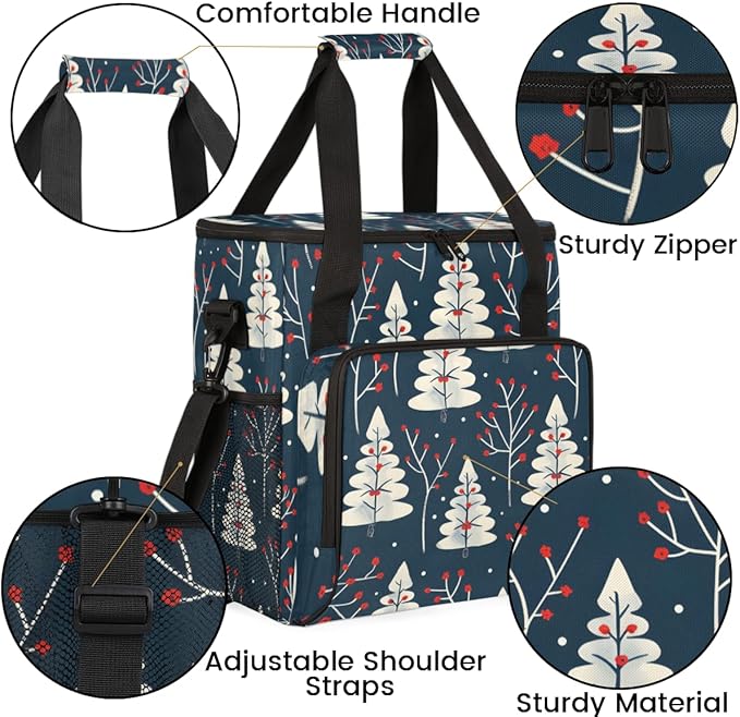 Cartoon Tree Coffee Maker Carrying Bag Dreamy Tree Travel Storage Bag Compatible with K-Mini or K-Mini Plus Single Serve Coffee Brewer Carrying Case with Multiple Pockets &amp Shoulder Strap