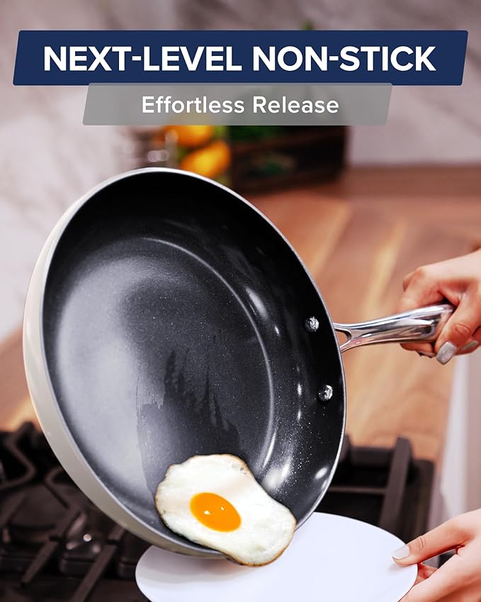 Nuwave Lux 13-Piece Premium Cookware Collection Next-Generation G11 Duralon Blue Ceramic Nonstick Ultra Durable PFAS-Free Lightweight &amp Works on All Cooktops