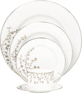 Kate Spade New York Gardner Street Platinum 5-Piece Place Setting 4.25 LB White