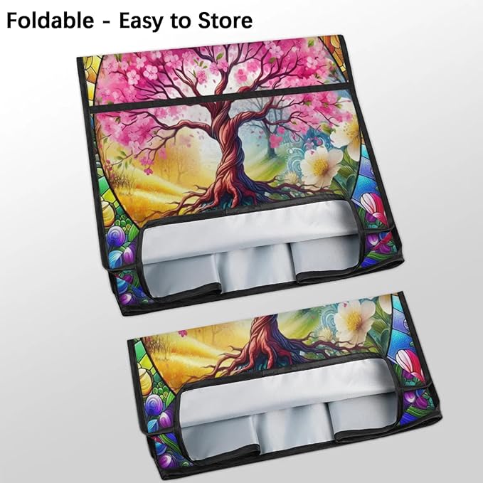 Kitchen Aid Mixer Cover Tree Of Life Flower Stand Mixer Cover Compatible with 6-8 Quarts Stand Mixers Dust Covers with Zipper Pocket Foldable Washable Kitchen Aid Organizer Bag