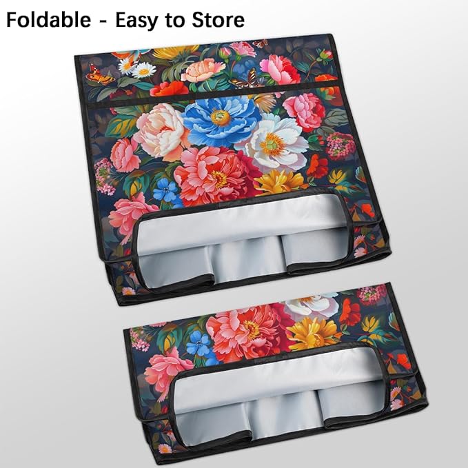 cfpolar Kitchen Aid Mixer Cover Compatible with 6-8 Quarts Color Flowers Butterfly Stand Mixer Cover Kitchen Aid Mixers Accessories Appliance Organizer Bag Dust Covers with Zipper Pocket