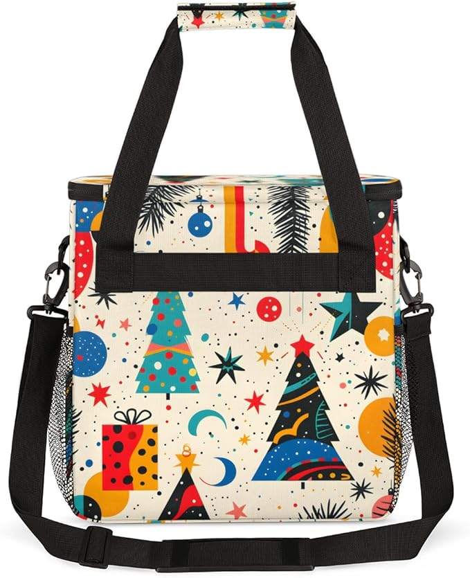 Abstract Tree Coffee Maker Carrying Bag Glitter Tree Travel Storage Bag Compatible with K-Mini or K-Mini Plus Single Serve Coffee Brewer Carrying Case with Multiple Pockets &amp Shoulder Strap