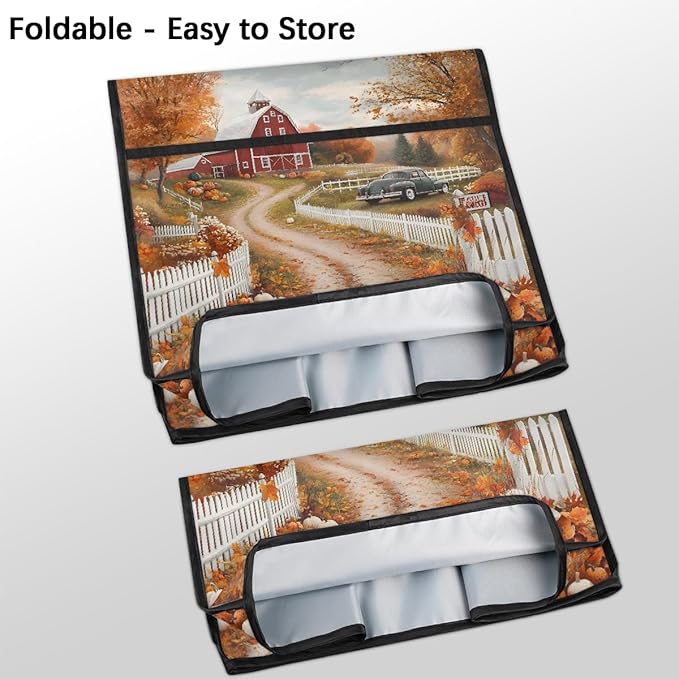cfpolar Kitchen Aid Mixer Cover Compatible with 6-8 Quarts Pumpkin Castle Autumn Stand Mixer Cover Kitchen Aid Mixers Accessories Appliance Organizer Bag Dust Covers with Zipper Pocket
