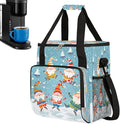 Christmas (709) Coffee Maker Carring Bag Travel Carrying Storage Tote Bag Compatible with Keurig K-Mini or K-Mini Plus Portable Single Serve Coffee Brewer Case with Pockets for K-cup Pods