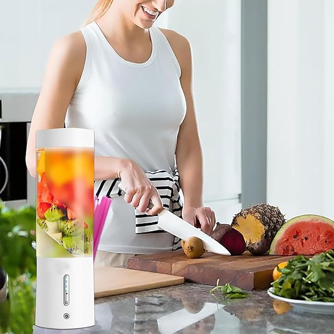 Small USB Rechargeable Blender Fruit Juicers Rechargeable Fruit Juicer Portable Blender IPX8 ABS Portable Electric Juicer