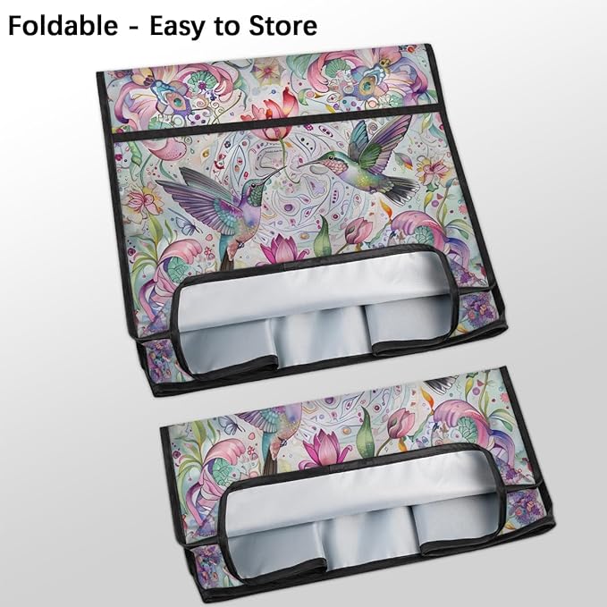 cfpolar Kitchen Aid Mixer Cover Compatible with 6-8 Quarts Flower Hummingbird Animal Stand Mixer Cover Kitchen Aid Mixers Accessories Appliance Organizer Bag Dust Covers with Zipper Pocket