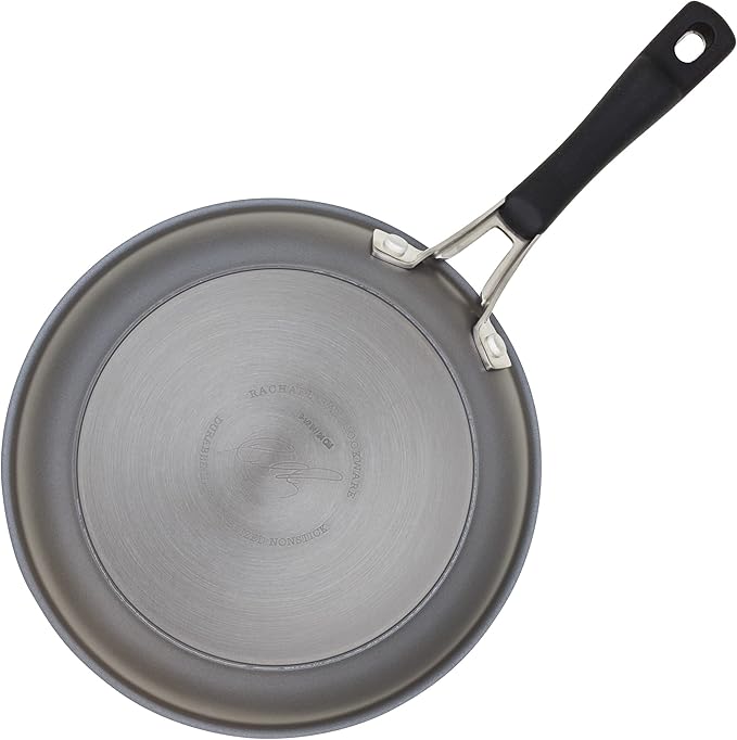 Rachael Ray Cook + Create Hard Anodized Nonstick Frying Pans/Skillet Set 9 Inch and 11.75 Inch - Black