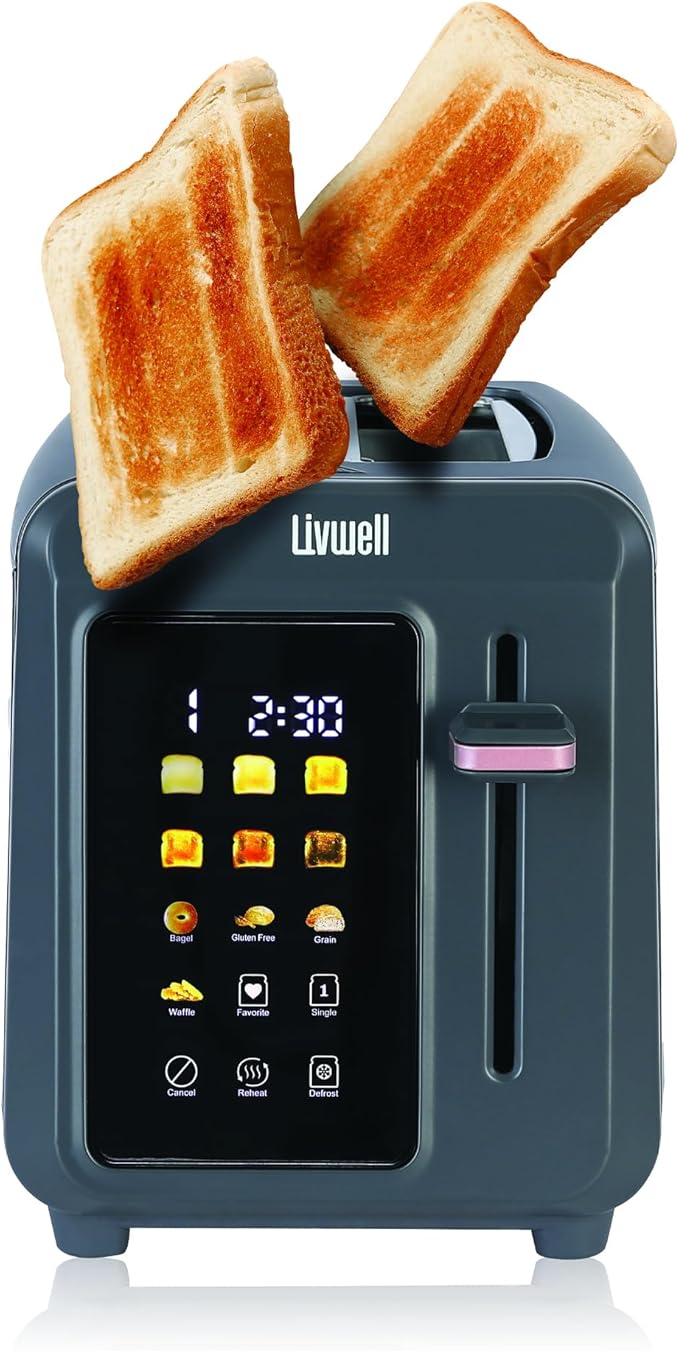 Livwell Smart Touch 2 Slice Metal Toaster