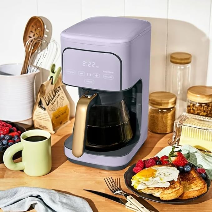 Coffee Maker 12-Cup Programmable Drip Coffee Maker Adjustable Brew Strength Keep Warm Function Easy-to-Use Coffee Machine