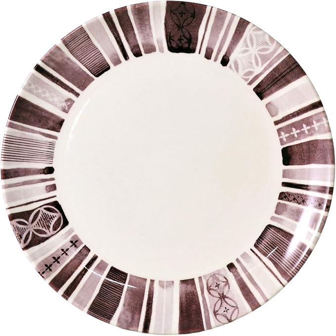 Tudor 16-Piece Premium Quality Round Porcelain Dinnerware SetBOHEME PURPLE Service for 4 See 10 Designs Inside!