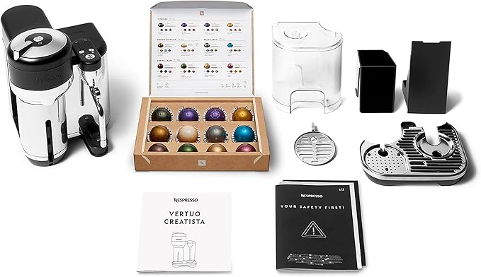 Nespresso Vertuo Creatista Coffee and Espresso Maker by Breville Black Truffle