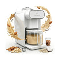 ChefWave Milkmade Soy Milk Maker – 6-in-1 Plant-Based Milk Machine for Almond Oat Soy Cashew Coconut &amp Macadamia – No Soaking Auto-Clean Delay Start Glass Pitcher – White