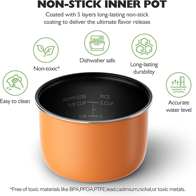 TLOG Mini Rice Cooker 2-Cup Uncooked(4-Cup cooked) Healthy Non-stick Coating 1.2L Small Rice Maker for 1-3 People Portable Travel Fast Cooker with Steam Tray Rice Maker for Grains White Rice Oatm