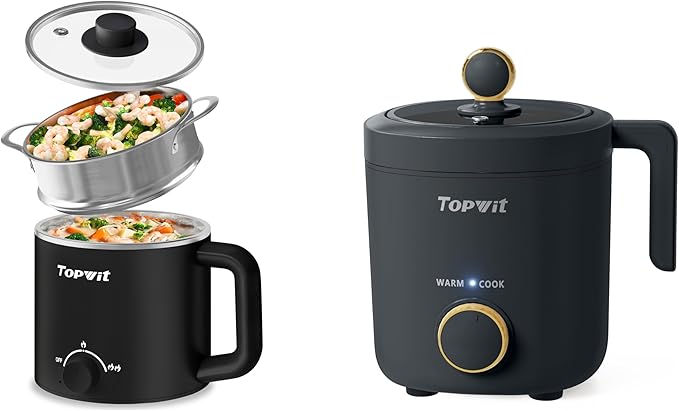Topwit Hot Pot Electric &amp 1.2L Small Rice Cooker